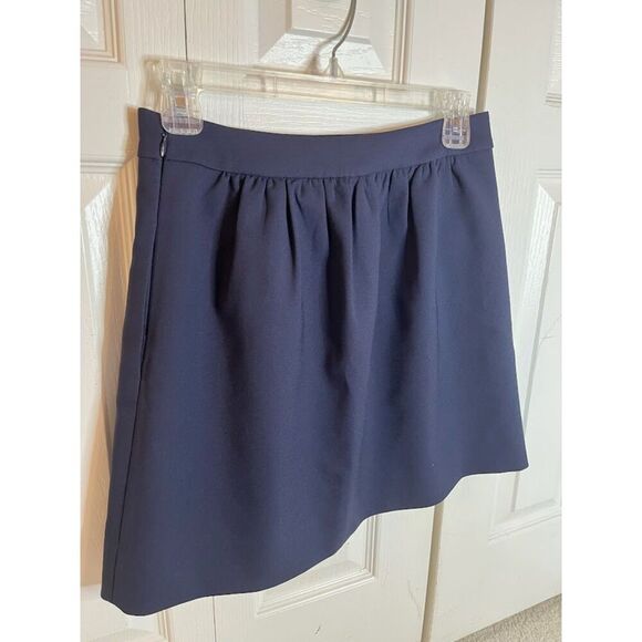 J. Crew Crepe Box Pleated A Line Fully Lined Mini Skirt - Picture 2 of 7